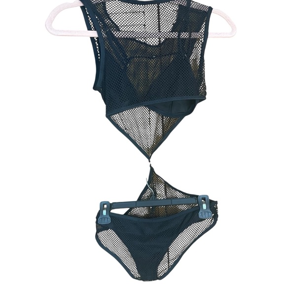 Fashion Nova In the Net Monokini Black - Picture 2 of 9